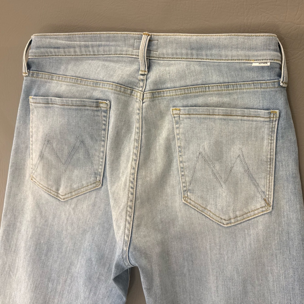 MOTHER Light Blue Straight-Leg Jeans TOMCAT Ankle Jeans Buttonfly (M-3) - Picture 13 of 16